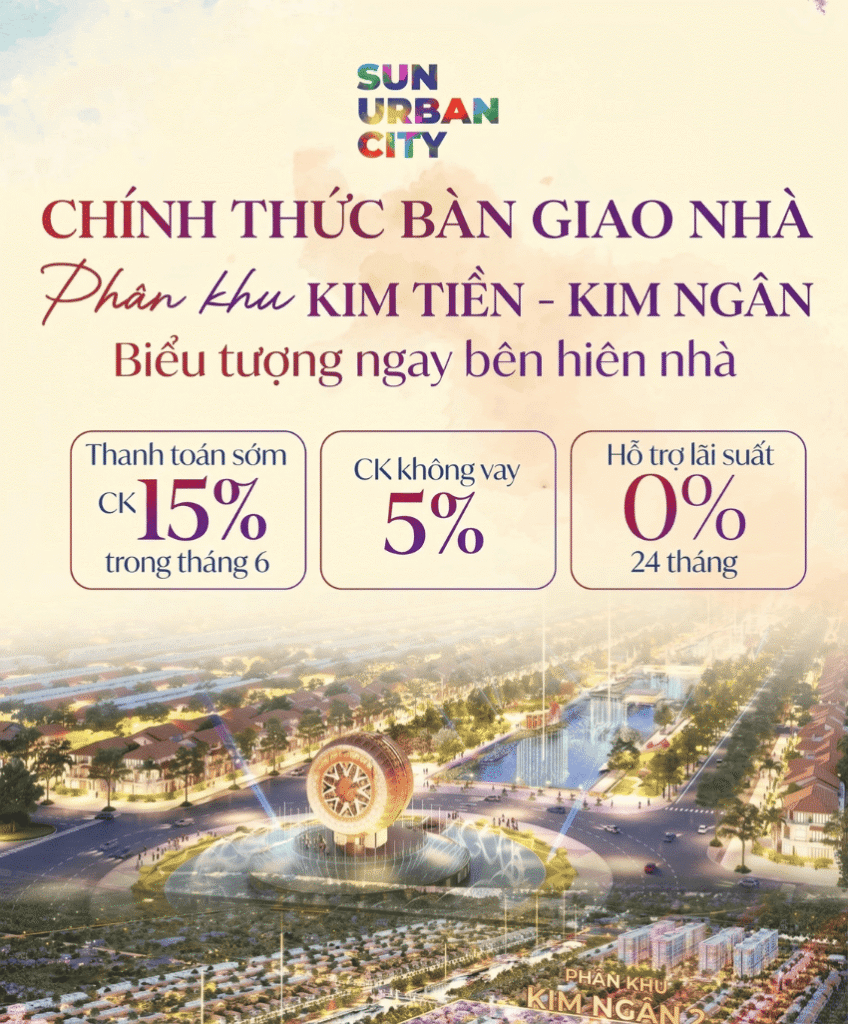 Chính sách bán hàng Sun Urban City