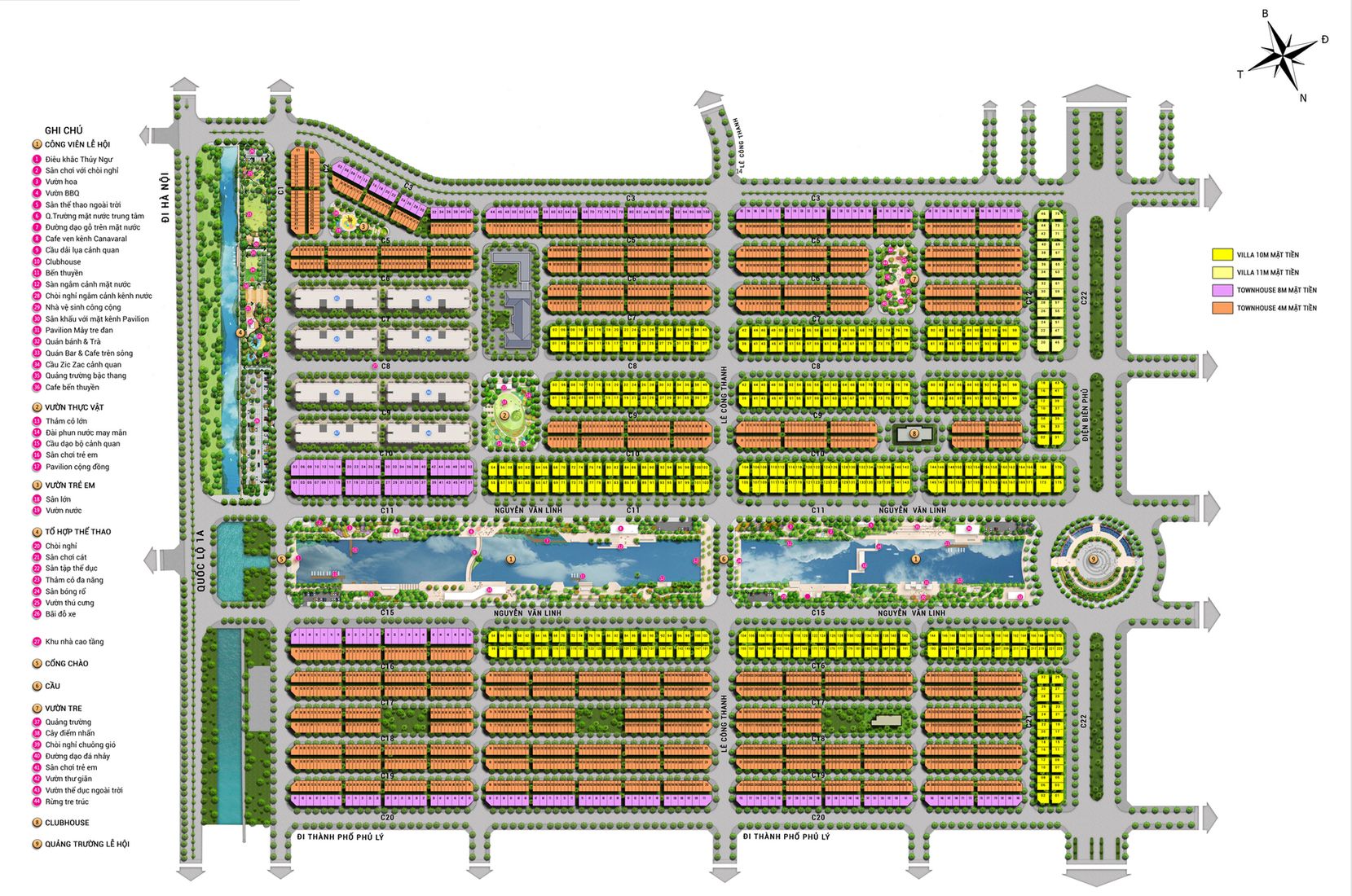 Mặt bằng Sun Urban City Hà Nam