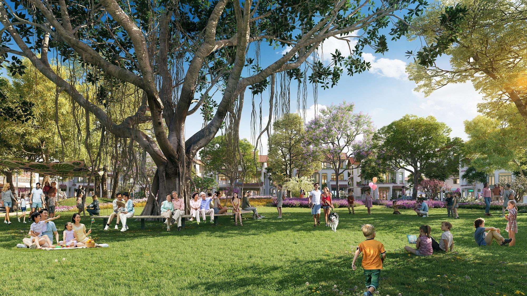 Sun Urban City Hà Nam dành nhiều diện tích cho không gian xanh